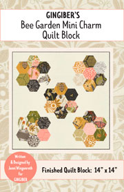 Bee Garden Mini Charm Quilt Block