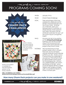 Moda Charm Pack Challenge Info