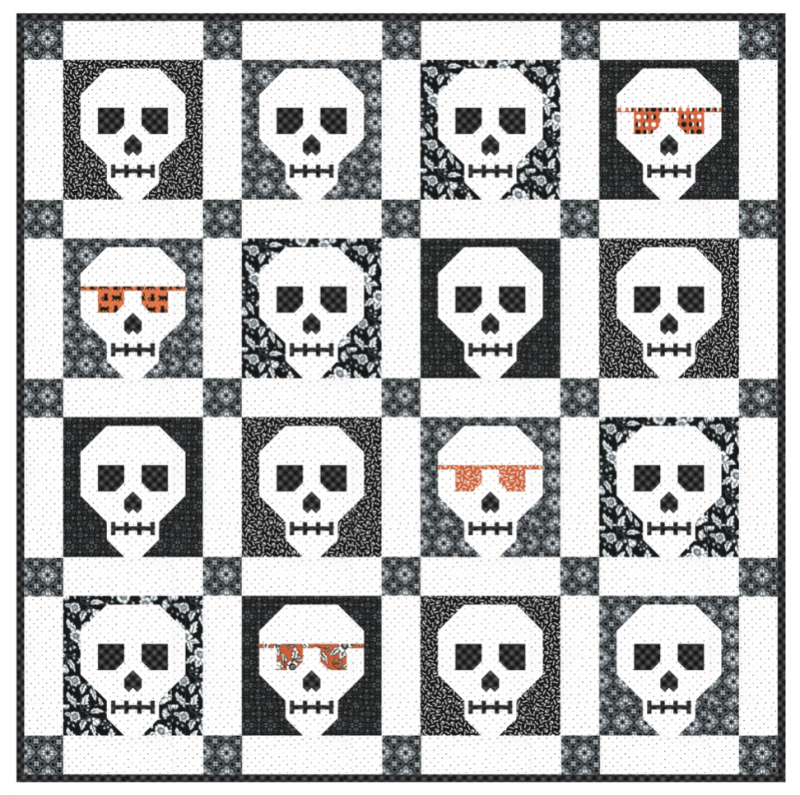 April skull quilt