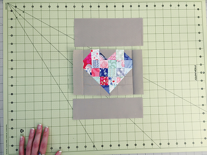 Assemble heart with top and bottom pieces